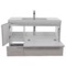 Wall Mount Bathroom Vanity, Modern, 39
